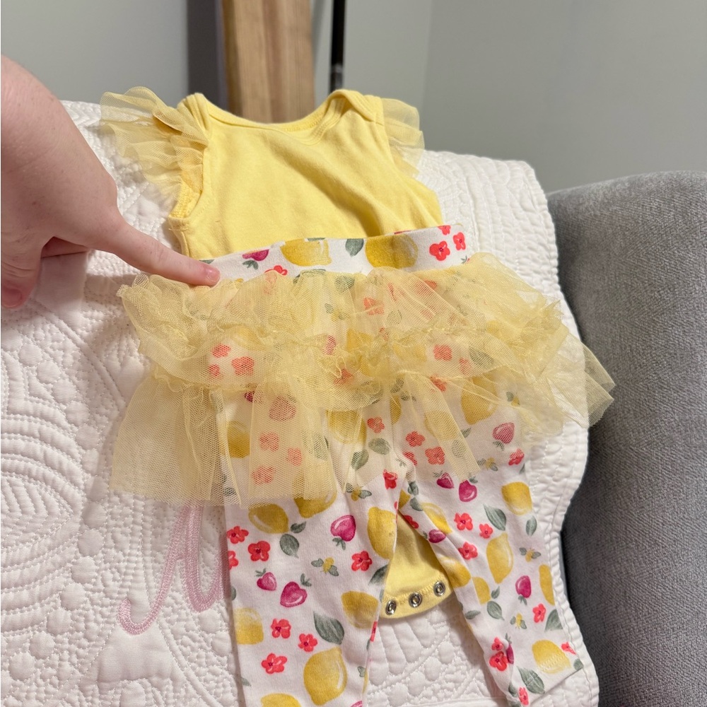 Chick pea Colorful Baby Outfit with Floral Print